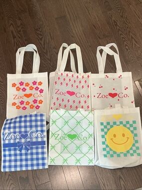 Zoe & Co. Canvas Tote Bag Collection - Assorted Prints